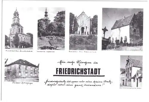 AK, Friedrichstadt, Die sechs Kirchen der Stadt, um 1980