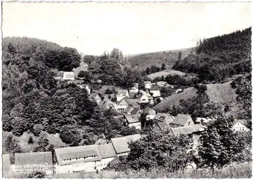 AK, Bad Grund Oberharz, Teilansicht vom Eichelberg, 1966