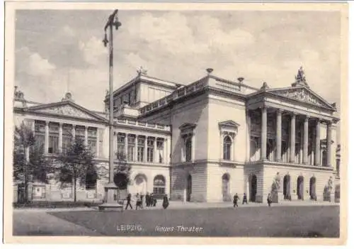 AK, Leipzig, Neues Theater, 1940er