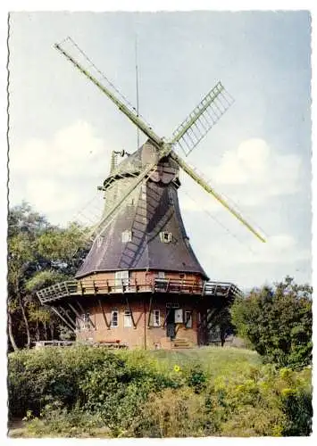 AK, Wyk auf Föhr, Windmühle, um 1968
