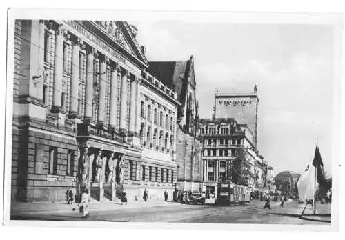 AK, Leipzig, Karl-Marx-Platz und Universität, 1951