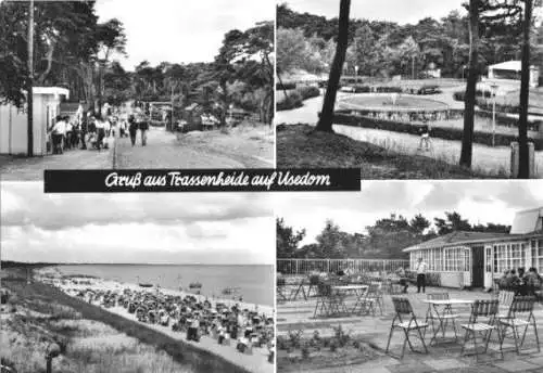 AK, Trassenheide auf Usedom, vier Abb., 1971