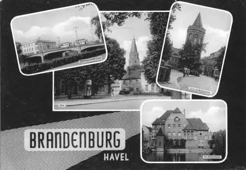 AK, Brandenburg Havel, vier Abb., gestaltet, 1964
