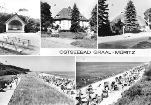 AK, Ostseebad Graal-Müritz, fünf Abb., 1985