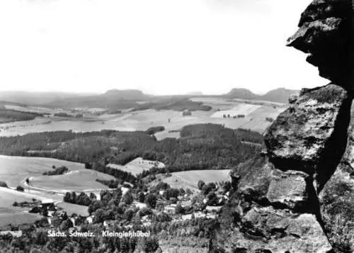 AK, Sächsische Schweiz, Blick auf Kleingießhübel, 1976