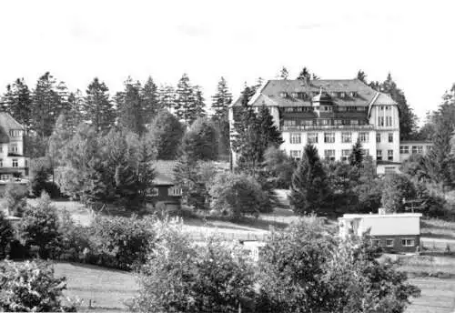 AK, Friedrichsbrunn Harz, Sanatorium "E. Thälmann" 1980