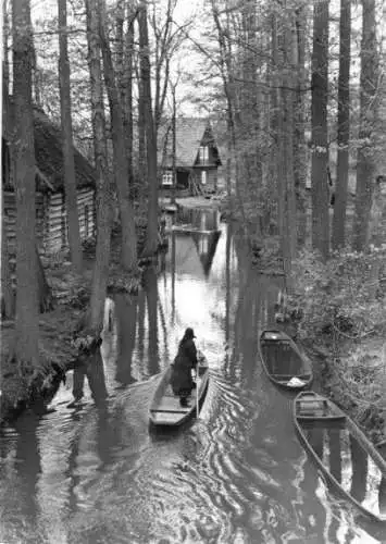 AK, Lehde Spreewald, Dolzkefließ, 1966