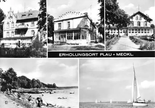 AK, Plau Meckl., fünf Abb., 1972
