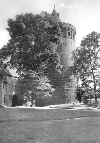 AK, Leisnig Kr. Döbeln, Kreismuseum Burg Mildenstein, Bergfried, 1978