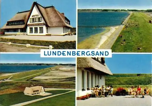 AK, Simonsberger Koog, Haus Lundenbergersand, vier Abb., 1972