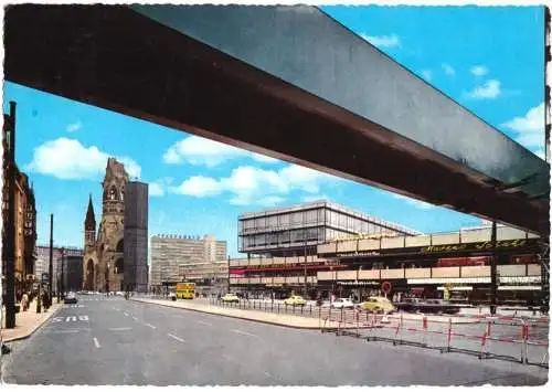 AK, Berlin Charlottenburg, Tauentzienstraße mit Europa-Center, um 1968