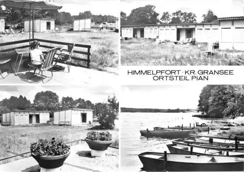 AK, Himmelpfort Kr. Gransee, OT Plan, Bungalowsiedlung, vier Abb., 1976