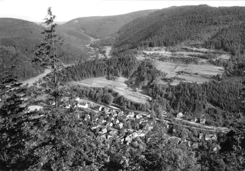 AK, Sitzendorf Thür., Blick von der "Schönen Aussicht" mit Sorbitztal, 1981