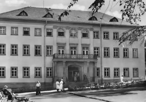 AK, Thermalbad Wiesenbad, Kurhaus, 1957