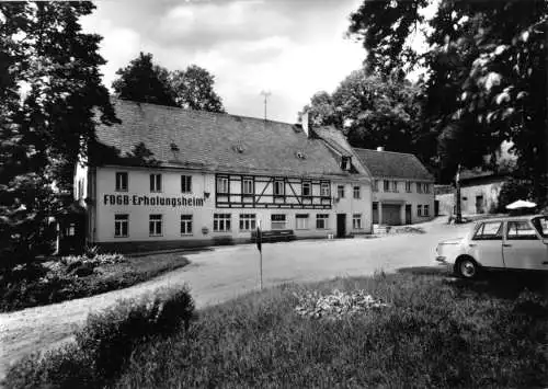AK, Oberschöna bei Freiberg, FDGB-Heim "Oelmühle", 1971