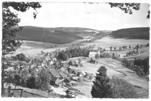 AK, Scheibe-Alsbach Thür., Gesamtansicht, Kirche, 1959