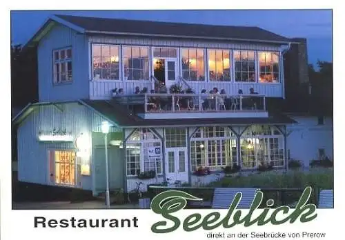 AK, Prerow, Restaurant "Seeblick", aussen, ca. 1996