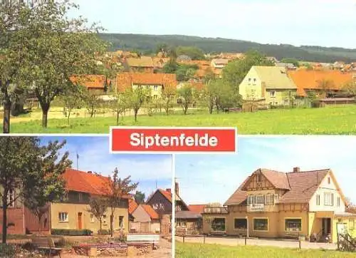 AK, Siptenfelde Kr. Quedlinburg, 3 Abb., u.a. Warenhaus