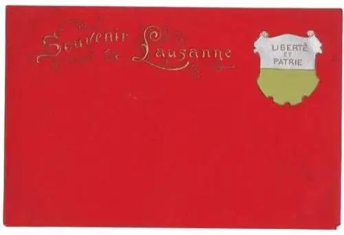 AK, Prägekarte, Wappen, Grüße aus Lausanne, V. 1, 1900