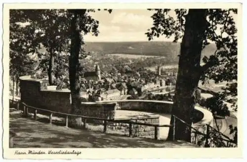 AK, Hann. Münden, Weserliedanlage, 1955