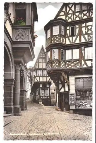 Ansichtskarte, Bernkastel Mosel, Spitzhäuschen am Marktplatz, 1960