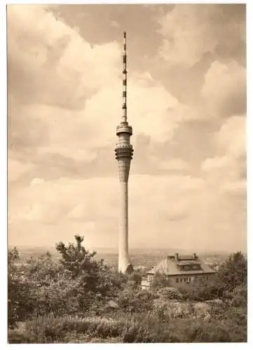 AK, Dresden Wachwitz, Fernsehturm, 1969