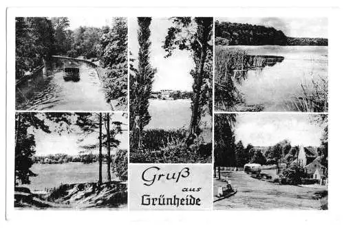 Ansichtskarte, Grünheide bei Erkner, fünf Abb., 1965