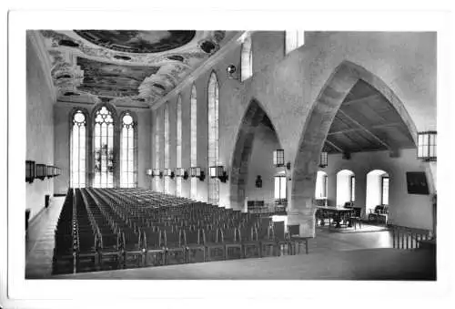 AK, Saalfeld Saale, Festsaal im ehem. Franziskaner-Kloster, 1955