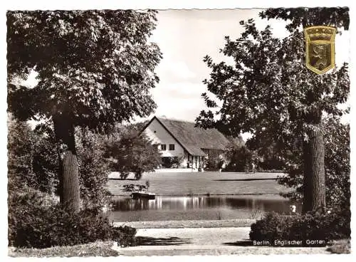 AK, Berlin Tiergarten, Englischer Garten, 1955