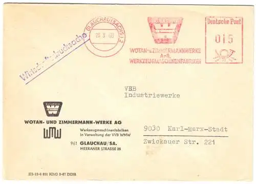 AFS, Wotan- u. Zimmermannwerke A.-G., o Glauchau (Sachs) 2, 26.3.68