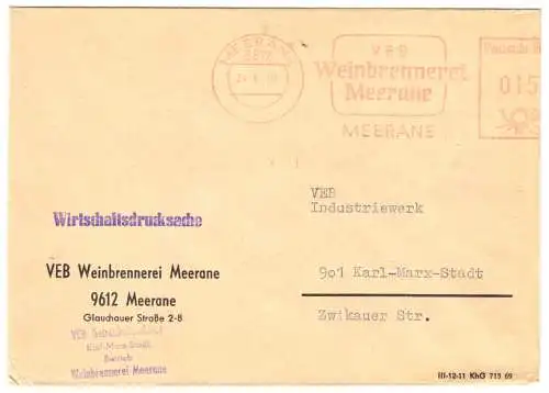 AFS, VEB Weinbrennerei Meerane, o Meerane, 9612, 24.4.70