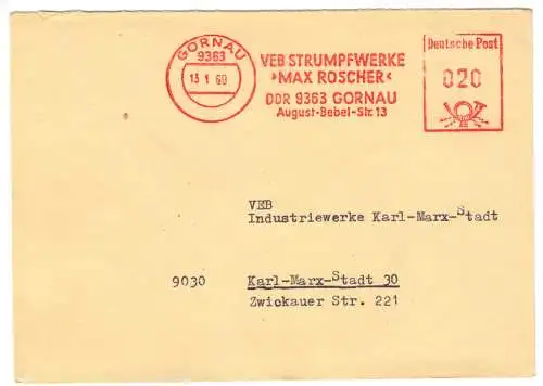 AFS, VEB Strumpfwerke "Max Roscher", o Gornau, 9363, 13.1.69