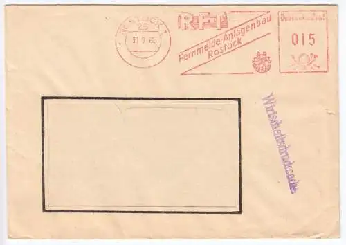 AFS, RFT VEB Fernmelde-Anlagenbau Rostock, o Rostock 1, 25, 30.9.65