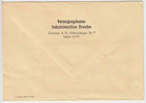 AFS, intex Versorgungskontor Industrietextilien Dresden, o Dresden A19, 13.8.64