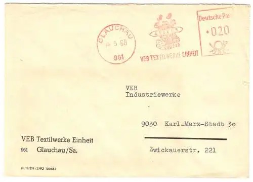 AFS, VEB Textilwerke Einheit, o Glauchau, 961, 14.5.69