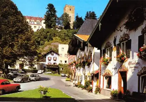 AK, Neubeuern am Inn, Straßenpartie, um 1998