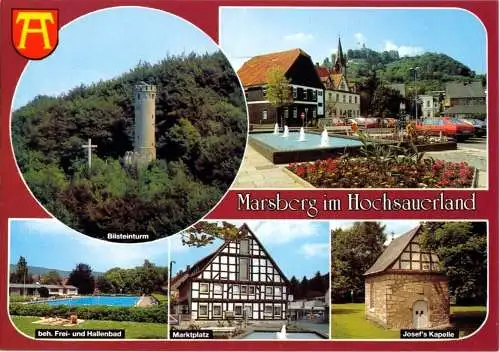 AK, Marsberg Hochsauerland, fünf Abb., 1992