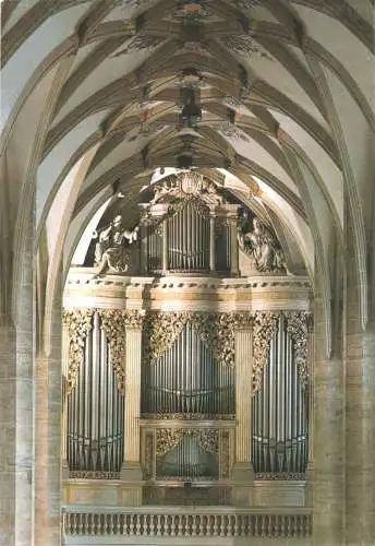 Ansichtskarte, Freiberg, Die Silbermann-Orgel im Dom zu Freiberg, 1988