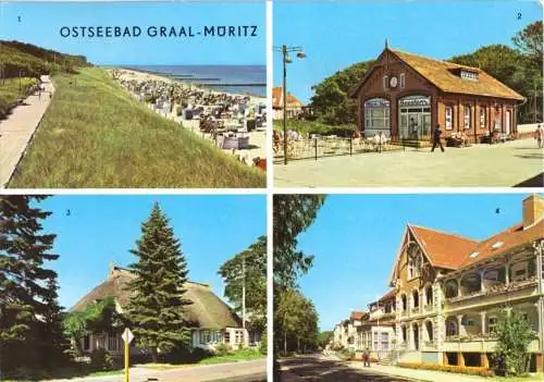 AK, Ostseebad Graal-Müritz, vier Abb., 1976