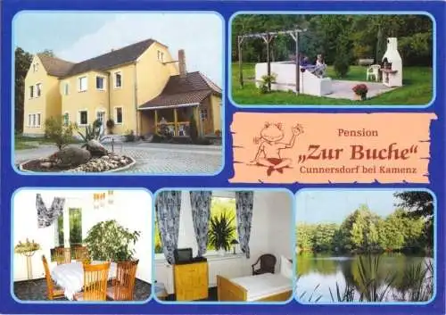 AK, Cunnersdorf bei Kamenz, Pension "Zur Buche", um 1998