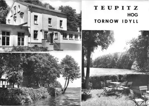 Ansichtskarte, Teupitz Kr. Königs Wusterhausen, Tornows Idyll, drei Abb., 1978
