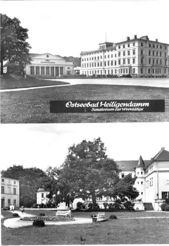 Ansichtskarte, Ostseebad Heiligendamm, zwei Abb., Hochformat, 1970