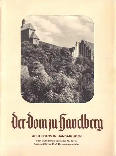 Ansichtskarte-Mappe mit 8 Ansichtskarte, Der Dom zu Havelberg, 1965