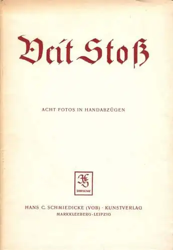 acht großformatige Fotos, Arbeiten von Veit Stoß in verschiedenen Kirchen, 1961