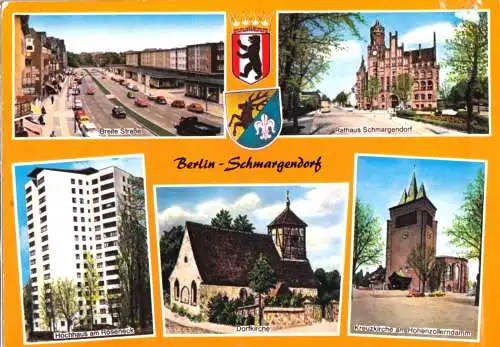 AK, Berlin Schmargendorf, fünf Abb., gestaltet, um 1978