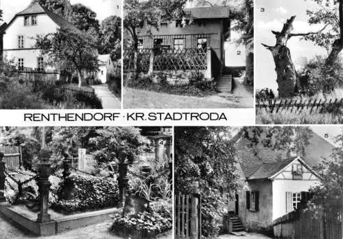 Ansichtskarte, Renthendorf Kr. Stadtroda, fünf Abb., 1978