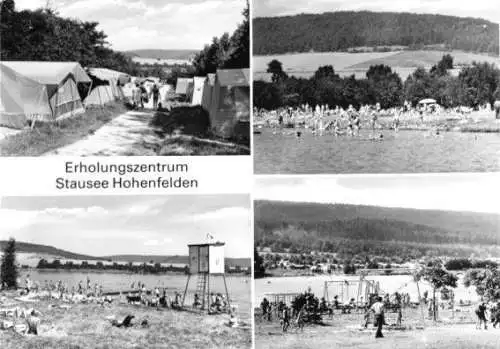 Ansichtskarte, Hohenfelden Kr. Weimar, Stausee, 4 Abb., V.2, 1982