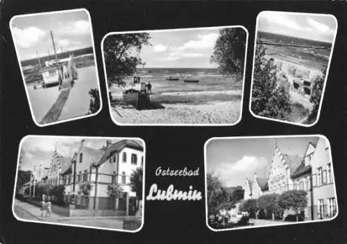 Ansichtskarte, Ostseebad Lubmin, fünf Abb., gestaltet, 1962