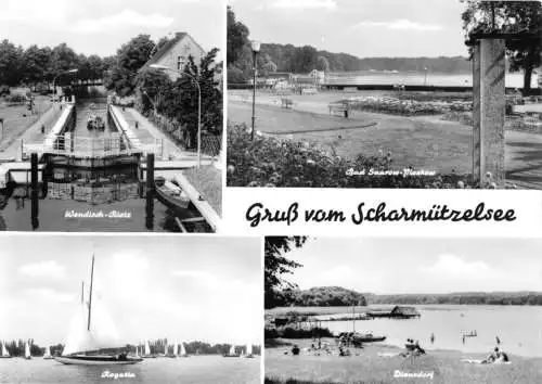 Ansichtskarte, Gruß vom Scharmützelsee, Bad Saarow, Wendisch-Rietz