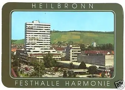 Ansichtskarte, Heilbronn Neckar, Festhalle Harmonie, ca. 1980